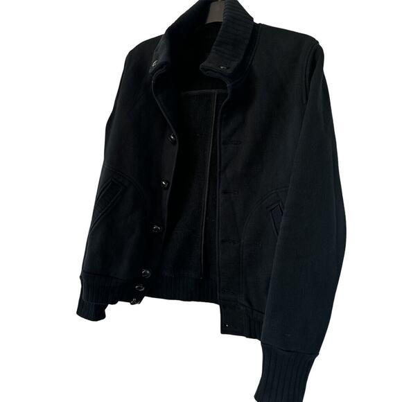 MENS Wings & Horns Canada LEATHER BUTTON PEA COAT SZ S - Picture 6 of 6